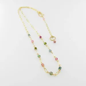 Watermelon Tourmaline Necklace