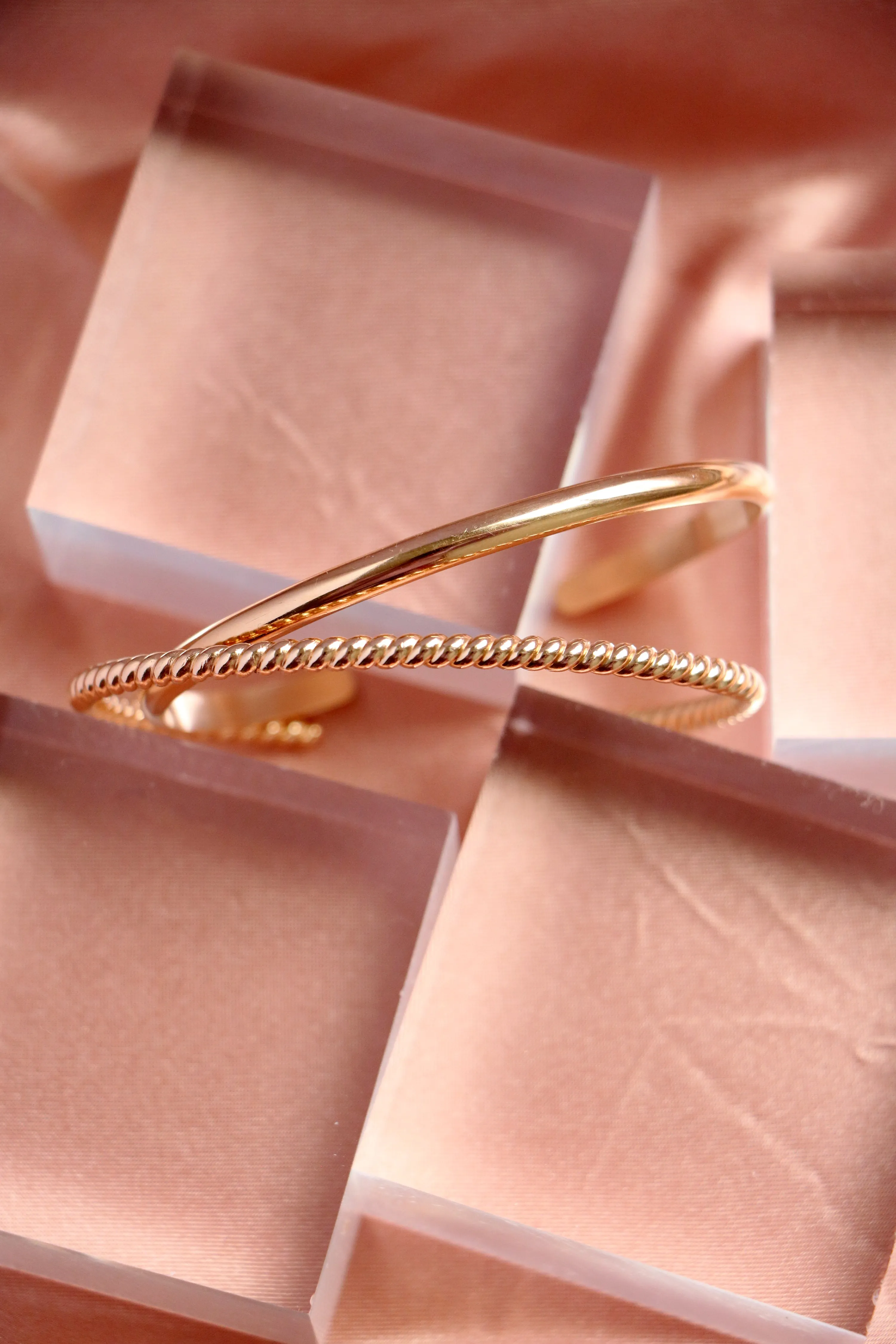 woven cuff { gold   silver }