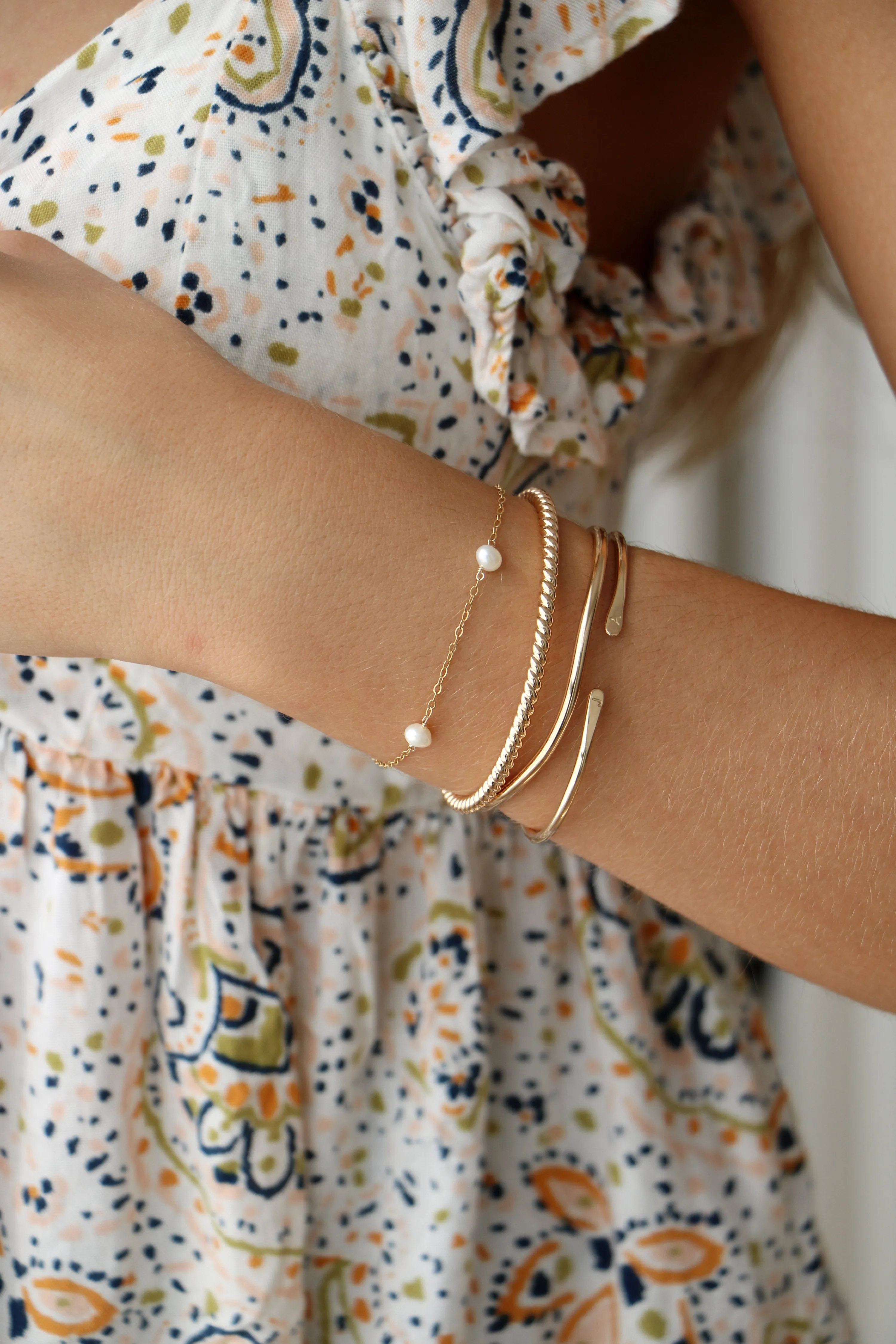 woven cuff { gold   silver }
