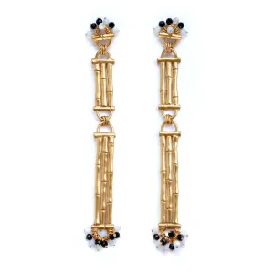 YMA  //  BAMBOO BAR . drop earrings