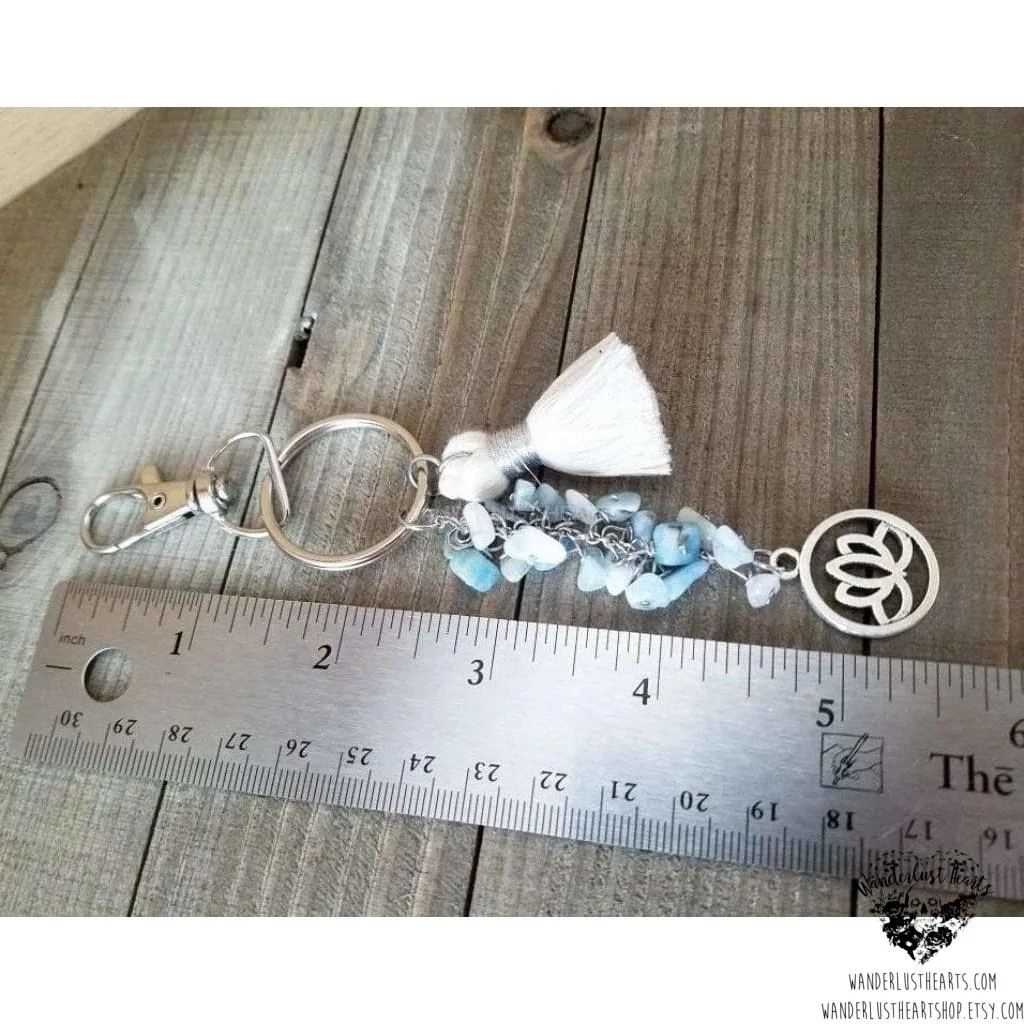 Yoga Lotus keychain