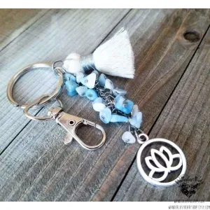 Yoga Lotus keychain