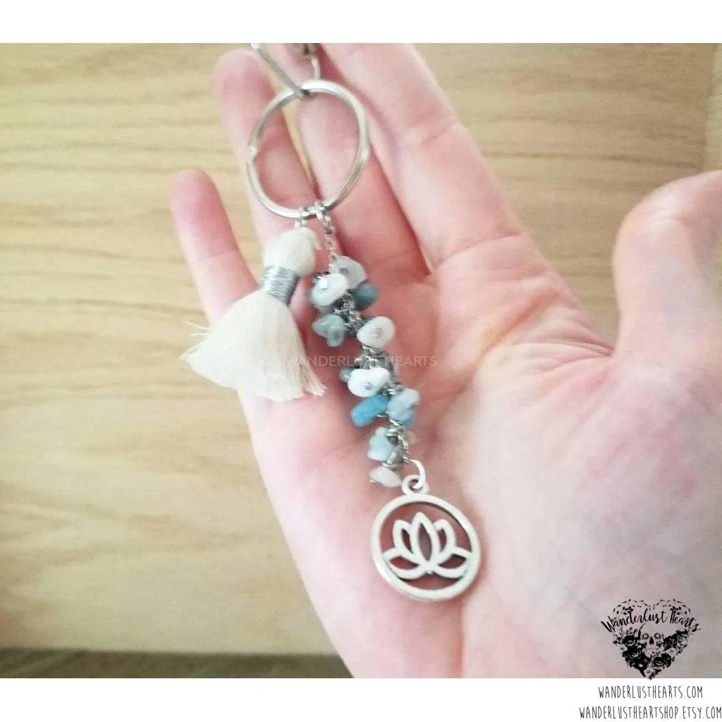 Yoga Lotus keychain